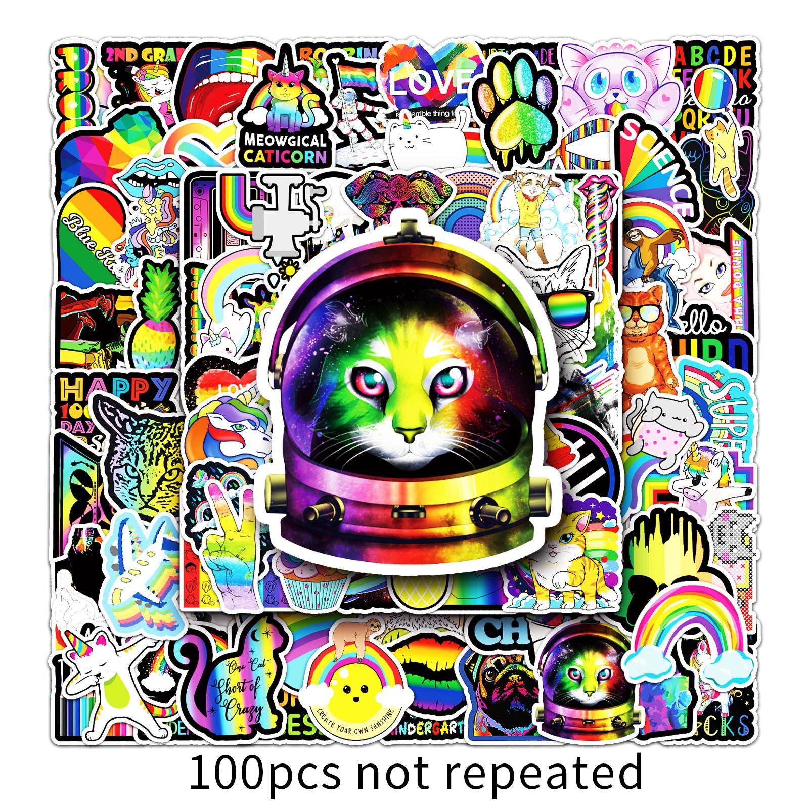 Wholesale 100pcs color series ins sticker